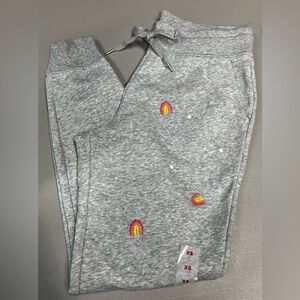 Old Navy Gray Women’s Joggers with Rainbow Embroidery